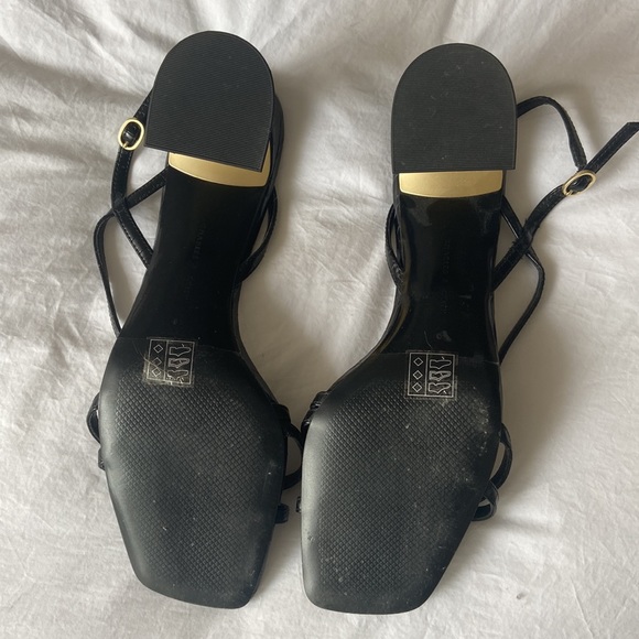 Charles & Keith Croc-Effect Strappy Heeled Sandal size 10 - Picture 3 of 5